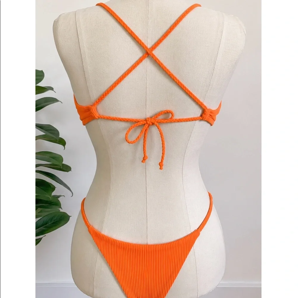 Frankie’s Bikinis Orange Set